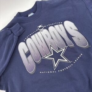 Vintage Hanes Men's XXL‎ Dallas Cowboys NFL Football Tradition Blue  Sweatshirt